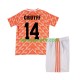 Kit Enfant Maillot Retro Domicile Pays-Bas Cruyff 14 1988 à Manches Courtes