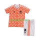 Kit Enfant Maillot Retro Domicile Pays-Bas Cruyff 14 1988 à Manches Courtes