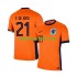 Homme Maillot Domicile Pays-Bas Frenkie de Jong 21 Euro 2024 à Manches Courtes