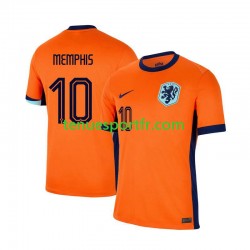 Homme Maillot Domicile Pays-Bas Memphis Depay 10 Euro 2024 à Manches Courtes