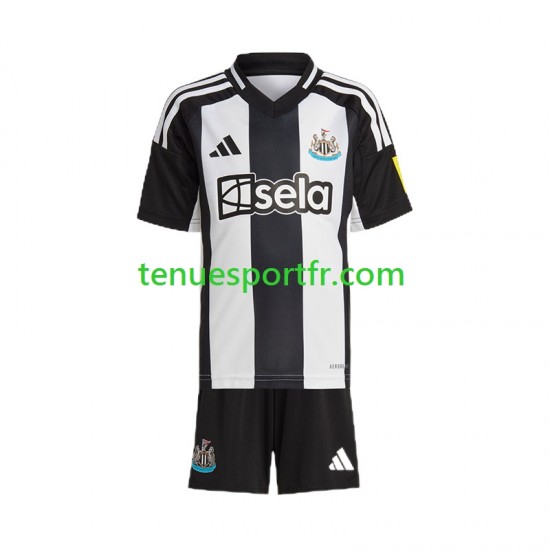 Kit Enfant Maillot Domicile Newcastle United 2024-2025 Noir à Manches Courtes