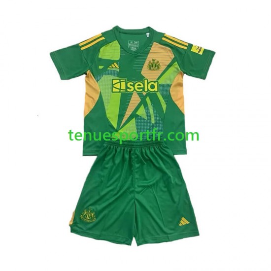 Kit Enfant Maillot Domicile Newcastle United Gardien 2024-2025 Vert à Manches Courtes