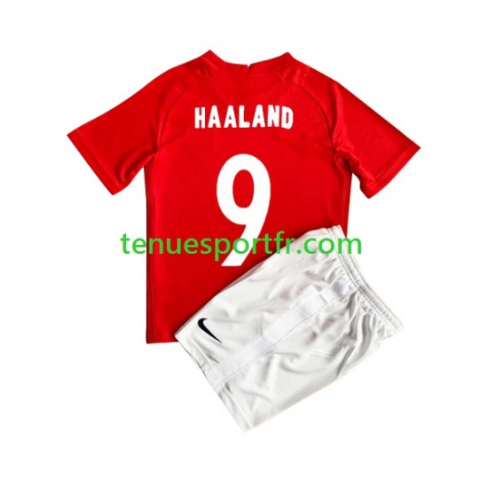 Kit Enfant Maillot Domicile Norvège HAALAND 9 2022 à Manches Courtes