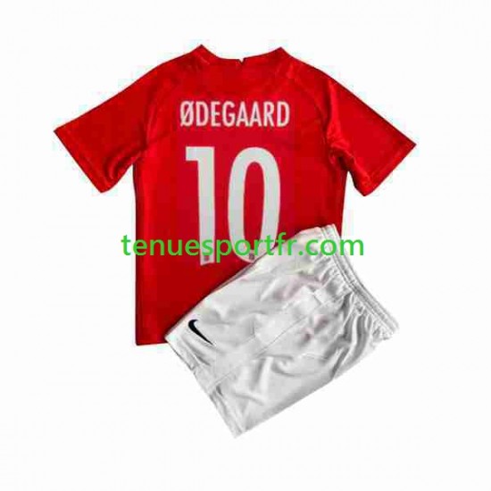 Kit Enfant Maillot Domicile Norvège ODEGAARD 10 2022 à Manches Courtes