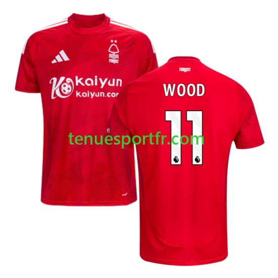 Homme Maillot Domicile Nottingham Forest Chris Wood 11 2024-2025 à Manches Courtes