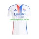 Homme Maillot Domicile Olympique Lyonnais 2024-2025 Blanc à Manches Courtes