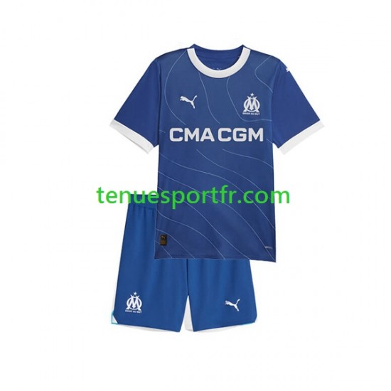 Kit Enfant Maillot Extérieur Olympique de Marseille 2023-2024 à Manches Courtes