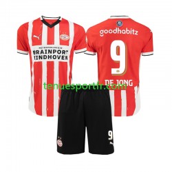 Kit Enfant Maillot Domicile PSV Eindhoven DE JONG 9 2024-2025 à Manches Courtes