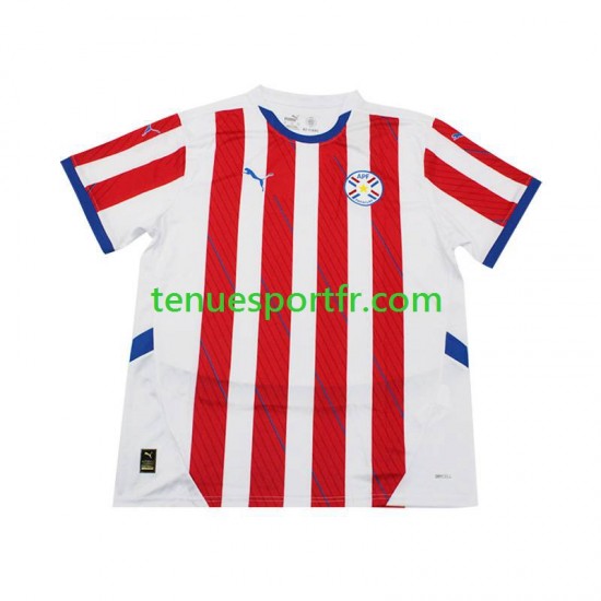 Homme Maillot Domicile Paraguay 2024 à Manches Courtes