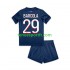 Kit Enfant Maillot Domicile Paris Saint-Germain Bradley Barcola 29 2024-2025 à Manches Courtes