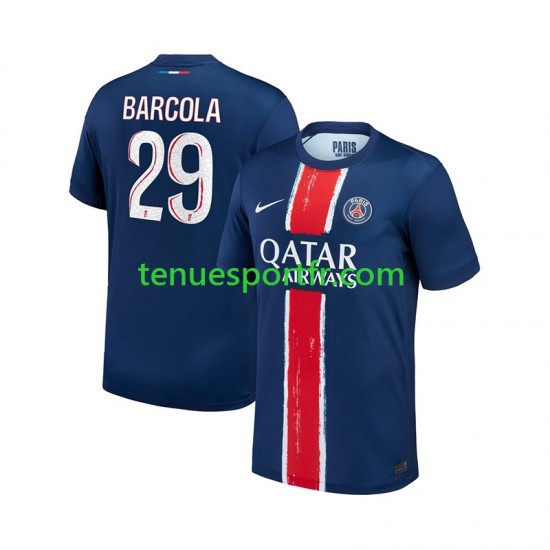 Homme Maillot Domicile Paris Saint-Germain Bradley Barcola 29 2024-2025 à Manches Courtes