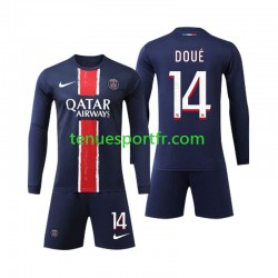Kit Enfant Maillot Domicile Paris Saint-Germain D Doue 14 2024-2025 à Manches Longues