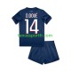 Kit Enfant Maillot Domicile Paris Saint-Germain Desire Doue 14 2024-2025 à Manches Courtes