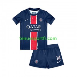 Kit Enfant Maillot Domicile Paris Saint-Germain Desire Doue 14 2024-2025 à Manches Courtes