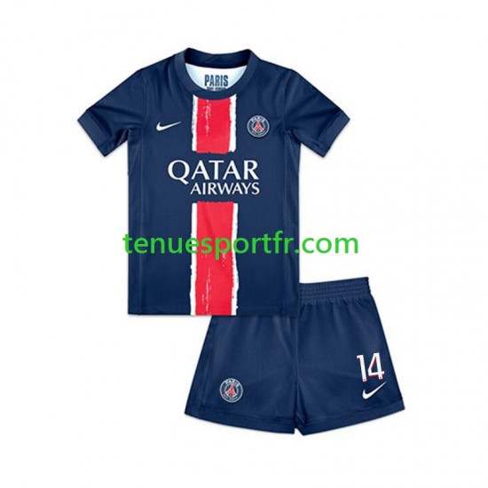 Kit Enfant Maillot Domicile Paris Saint-Germain Desire Doue 14 2024-2025 à Manches Courtes