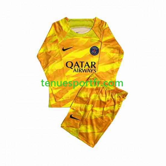 Kit Enfant Maillot Extérieur Paris Saint-Germain Gardien 2023-2024 à Manches Longues
