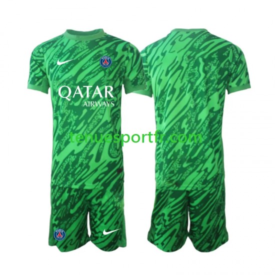 Kit Enfant Maillot Extérieur Paris Saint-Germain Gardien 2024-2025 à Manches Courtes