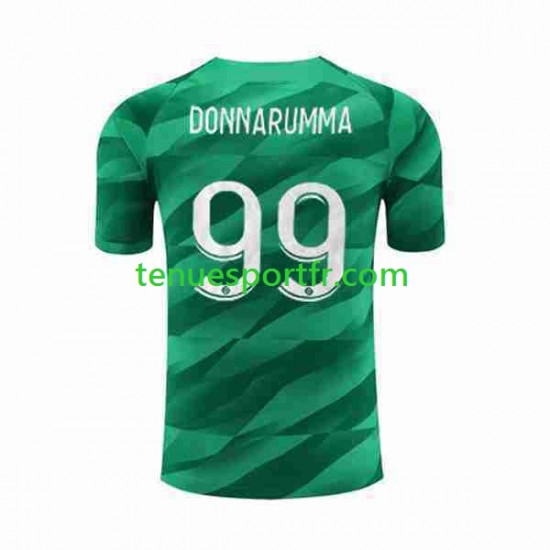 Homme Maillot Domicile Paris Saint-Germain Gardien Donnarumma 99 2023-2024 à Manches Courtes