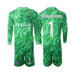 Kit Enfant Maillot Extérieur Paris Saint-Germain Gardien Gianluigi Donnarumma 1 2024-2025 à Manches Longues