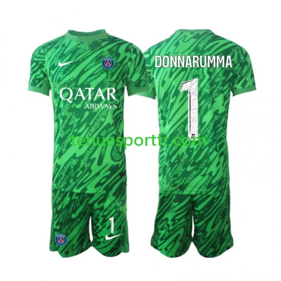 Kit Enfant Maillot Extérieur Paris Saint-Germain Gardien Gianluigi Donnarumma 1 2024-2025 à Manches Courtes