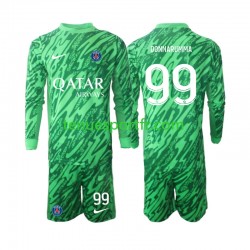 Kit Enfant Maillot Extérieur Paris Saint-Germain Gardien Gianluigi Donnarumma 99 2024-2025 à Manches Longues