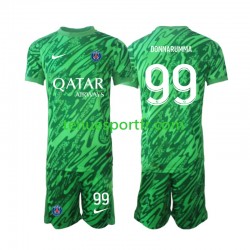 Kit Enfant Maillot Extérieur Paris Saint-Germain Gardien Gianluigi Donnarumma 99 2024-2025 à Manches Courtes