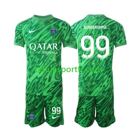 Kit Enfant Maillot Extérieur Paris Saint-Germain Gardien Gianluigi Donnarumma 99 2024-2025 à Manches Courtes