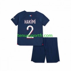 Kit Enfant Maillot Domicile Paris Saint-Germain Hakimi 2 2023-2024 à Manches Courtes