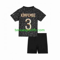 Kit Enfant Maillot Troisième Paris Saint-Germain Kimpembe 3 2023-2024 à Manches Courtes