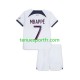 Kit Enfant Maillot Extérieur Paris Saint-Germain Kylian Mbappe 7 2023-2024 à Manches Courtes