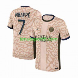 Homme Maillot Quatrième Paris Saint-Germain Kylian Mbappe 7 2023-2024 à Manches Courtes