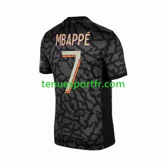 Homme Maillot Troisième Paris Saint-Germain Kylian Mbappe 7 2023-2024 à Manches Courtes