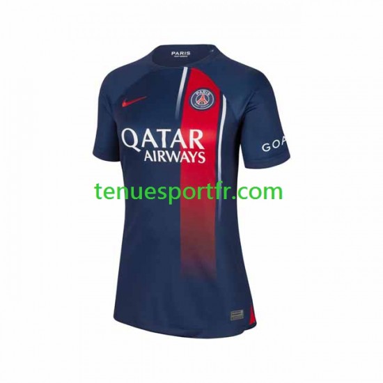 Femme Maillot Domicile Paris Saint-Germain 2023-2024 à Manches Courtes