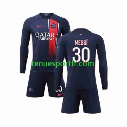 Kit Enfant Maillot Domicile Paris Saint-Germain Lionel Messi 30 2023-2024 à Manches Longues