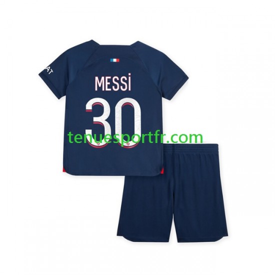 Kit Enfant Maillot Domicile Paris Saint-Germain Lionel Messi 30 2023-2024 à Manches Courtes
