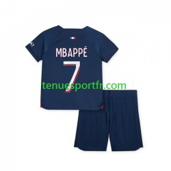 Kit Enfant Maillot Domicile Paris Saint-Germain Mbappe 7 2023-2024 à Manches Courtes