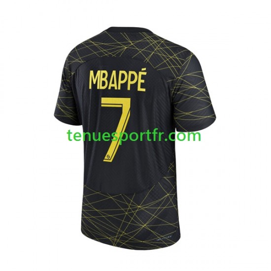 Homme Maillot Quatrième Paris Saint-Germain Mbappe 7 2022-2023 à Manches Courtes