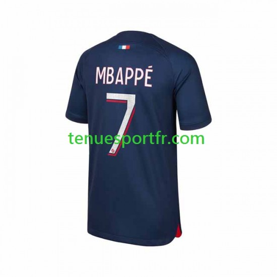Homme Maillot Domicile Paris Saint-Germain Mbappe 7 2023-2024 à Manches Courtes