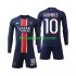 Kit Enfant Maillot Domicile Paris Saint-Germain O Dembele 10 2024-2025 à Manches Longues