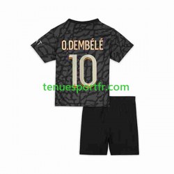 Kit Enfant Maillot Troisième Paris Saint-Germain O.Dembele 10 2023-2024 à Manches Courtes