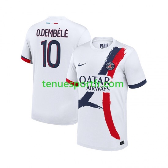 Homme Maillot Extérieur Paris Saint-Germain Ousmane Dembele 10 2024-2025 à Manches Courtes