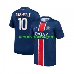 Homme Maillot Domicile Paris Saint-Germain Ousmane Dembele 10 2024-2025 à Manches Courtes