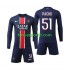 Kit Enfant Maillot Domicile Paris Saint-Germain Pacho 51 2024-2025 à Manches Longues