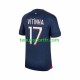 Homme Maillot Domicile Paris Saint-Germain Vitinha 17 2023-2024 à Manches Courtes