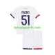 Kit Enfant Maillot Extérieur Paris Saint-Germain Willian Pacho 51 2024-2025 à Manches Courtes