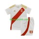 Kit Enfant Maillot Domicile Pérou Copa America 2024 Blanc à Manches Courtes