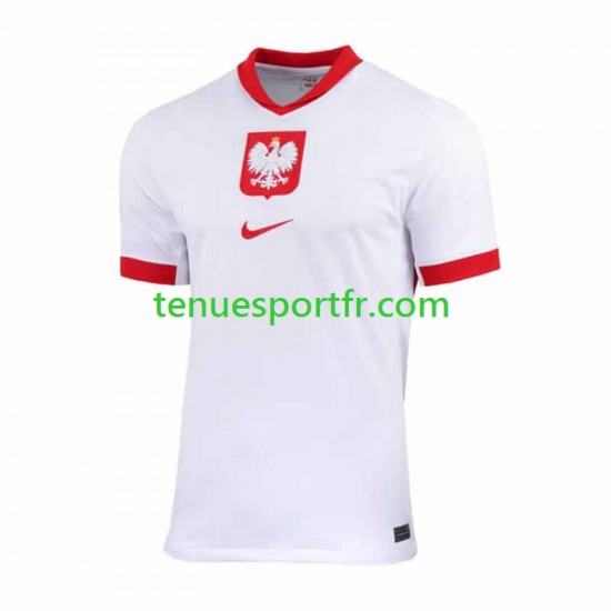 Homme Maillot Domicile Pologne 2024 à Manches Courtes