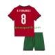 Kit Enfant Maillot Domicile Portugal Bruno Fernandes 8 Euro 2024 à Manches Courtes