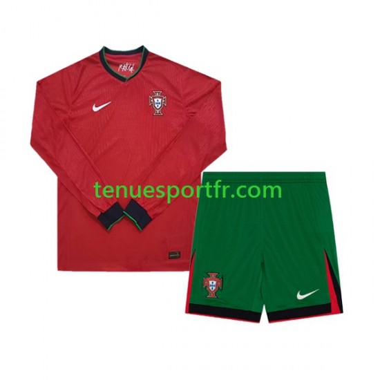 Kit Enfant Maillot Domicile Portugal Euro 2024 à Manches Longues