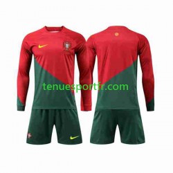 Kit Enfant Maillot Domicile Portugal World Cup 2022 à Manches Longues